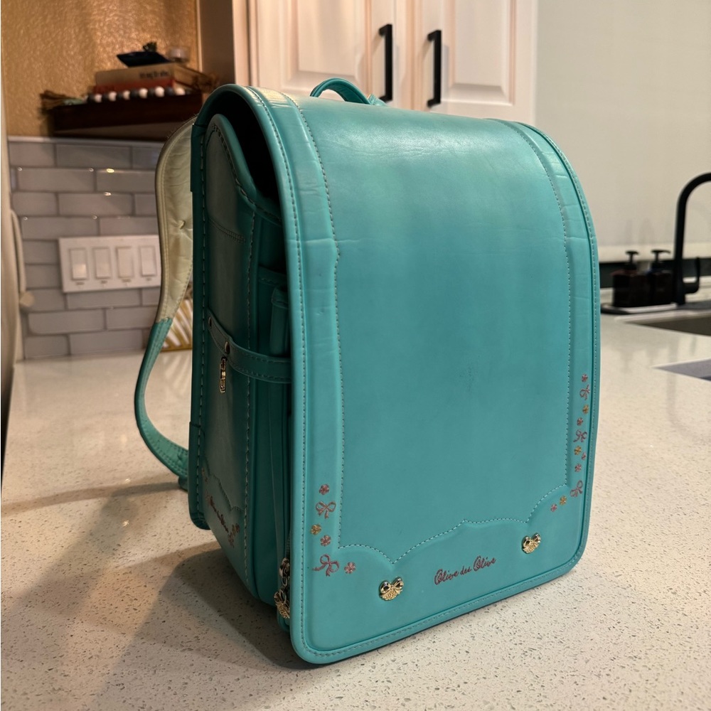 Japanese school bag Randoseru rare color turquoise